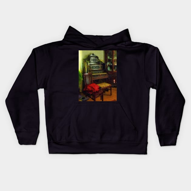 Organ in Parlor Kids Hoodie by SusanSavad